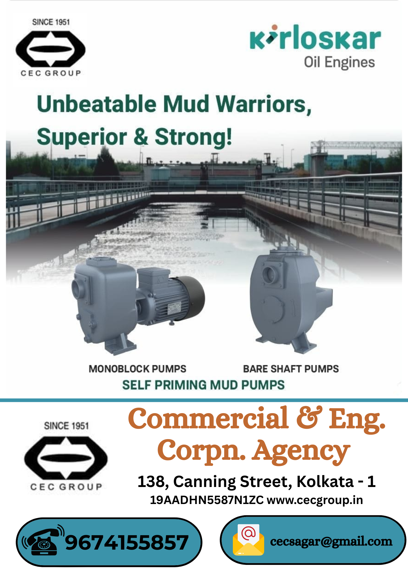 Kirloskar Self Priming Bare Pumps & Pumpsets