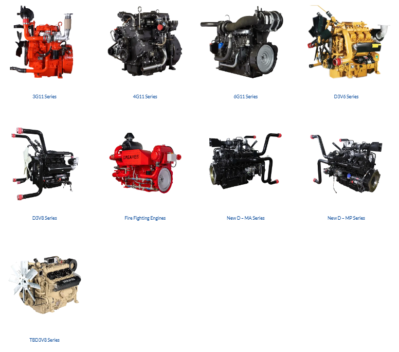 Greaves Industrial Engines (30HP to 750HP)